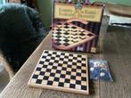 Damspel van hout z.g.a.n. voor, € 5, Hobby en Vrije tijd, Gezelschapsspellen | Bordspellen, Ophalen of Verzenden, Zo goed als nieuw