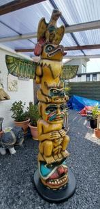 Beeld Totempaal,220cm,Indiaan totem,Cowboy,mancave,,, Tuin en Terras, Tuinbeelden, Ophalen, Zo goed als nieuw, Kunststof, Mensenbeeld