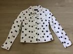 CRO jasje, cremewit met zwarte stippen, maat 38, Kleding | Dames, Ophalen, Zo goed als nieuw, Maat 38/40 (M), Zwart