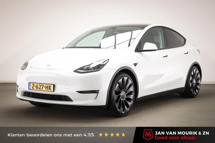 Tesla Model Y Performance AWD 75 kWh | PANORAMADAK | STUURVE, Auto's, Tesla, Bedrijf, Te koop, Model Y, 4x4, ABS, Airbags, Airconditioning