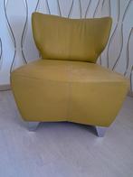 Lederen vintage look, Huis en Inrichting, Fauteuils, Ophalen, Zo goed als nieuw, 75 tot 100 cm