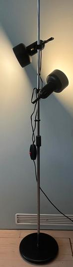 Vintage vloerlamp met 2 spots, Huis en Inrichting, Ophalen, Gebruikt