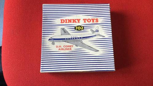 DINKY TOYS D H COMET AIRLINER+ DOOS 702 NOGAL ZELDZAAM, Hobby en Vrije tijd, Modelauto's | 1:43, Auto, Dinky Toys, Ophalen of Verzenden