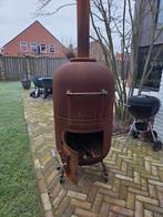 Hoge Buitenkachel Hout - 3 Meter, Ophalen of Verzenden, Gebruikt, Vuurton