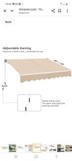 Aangeboden Nieuwe  Knikarm Zonnescherm, Tuin en Terras, Zonneschermen, Ophalen, Nieuw, 150 tot 300 cm, 250 cm tot 450 cm