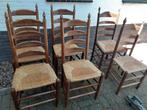 6 oud Hollandse stoelen, Ophalen, Gebruikt, Bruin