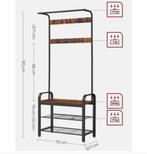 Kapstok met schoenenrek - Industrieel Design, Huis en Inrichting, Woonaccessoires | Kapstokken, Ophalen, Nieuw, Metaal, Staande kapstok