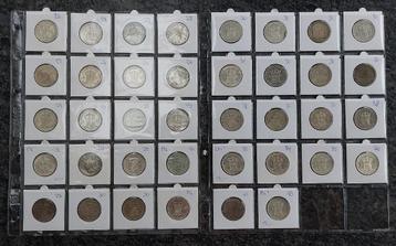Partij van 38 zilveren guldens 1922 / 1943 Wilhelmina beschikbaar voor biedingen