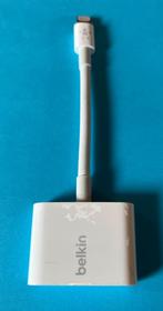 Belkin Lightning Rockstar audio en oplaad kabeladapter - Wi, Ophalen of Verzenden, Zo goed als nieuw, Apple iPhone