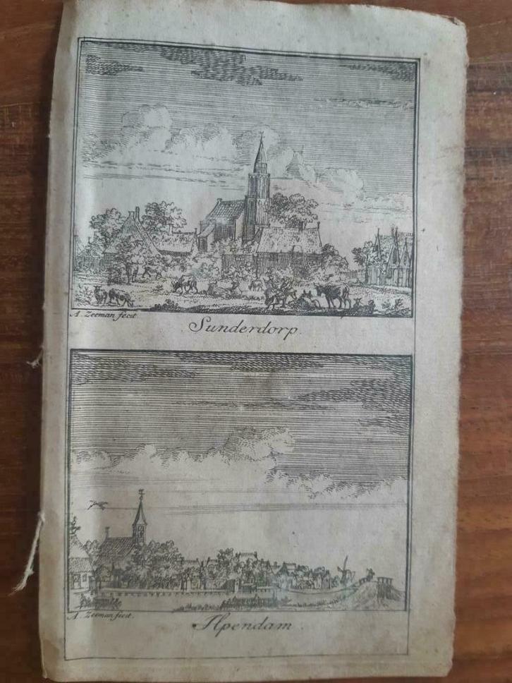 005-006/ Suiderwouw of Zuiderwoude - Broek  gravure uit 1732, Antiek en Kunst, Kunst | Etsen en Gravures, Ophalen of Verzenden
