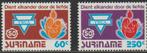 584. Suriname Rep. 1413/14 pfr. 50 jaar YWCA, Postzegels en Munten, Postzegels | Suriname, Ophalen of Verzenden, Postfris