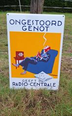 Limited emaille reproductie bord Ongestoord genot., Reclamebord, ., Nieuw, Ophalen of Verzenden