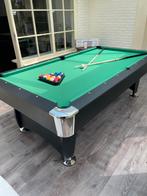 North Pooltafel Gardone 8ft Zwart/Groen, Ophalen, Zo goed als nieuw, Pooltafel