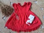 Prachtig rood kerst jurkje met bijpassende maillot maat 92/9, Kinderen en Baby's, Kinderkleding | Maat 92, Meisje, Ophalen of Verzenden