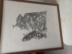 Litho van,J.v Kooten uit 1981., Antiek en Kunst, Kunst | Tekeningen en Foto's, Ophalen of Verzenden