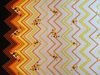 Grote retro vintage jaren 70 stijl lap stof / coupon / kleed, Hobby en Vrije tijd, Stoffen en Lappen, Overige kleuren, 120 cm of meer
