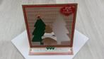 Zelfgemaakte kerstkaart met enveloppe, Hobby en Vrije tijd, Ophalen of Verzenden, Nieuw, Kerst