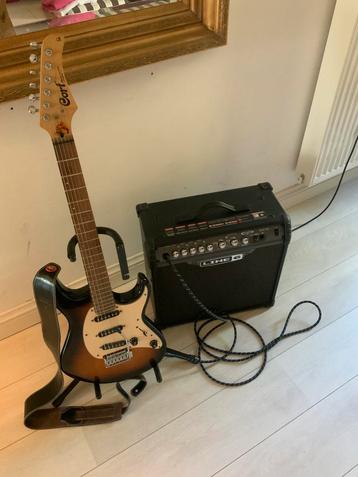 Cort G200 elektrisch gitaar met versterker en accesoires beschikbaar voor biedingen
