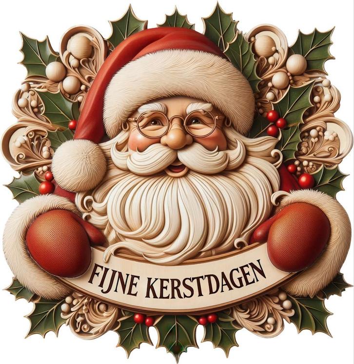 Kerstdecoratie: Vrolijke Kerstman voor Raam/Deur, Huis en Inrichting, Woonaccessoires | Wanddecoraties, Nieuw, Ophalen of Verzenden