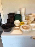 verschillende bloempotten, Tuin en Terras, Bloempotten, Rond, Ophalen of Verzenden, Zo goed als nieuw, Aardewerk
