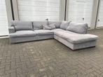 Hoekbank - lichtgrijs - OPRUIMING - Gratis Bezorging, Ophalen of Verzenden, Zo goed als nieuw, Stof