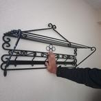 Vintage zwarte kapstok ,massief ijzer, Huis en Inrichting, Ophalen, Metaal, Wandkapstok, Minder dan 100 cm