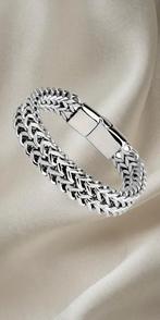 Heren Armband Magneet Sluiting Stoer Cadeau Maat 19 20 2, Ophalen of Verzenden, Nieuw, Zilver, Staal