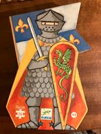 Djeco vloer puzzel ridder met draak 36 stukken in doos, Ophalen, 10 tot 50 stukjes, Zo goed als nieuw, 2 tot 4 jaar