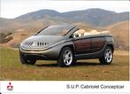 2 persfoto's Mitsubishi S.U.P. Cabriolet Conceptcar, 2001, Boeken, Auto's | Folders en Tijdschriften, Ophalen of Verzenden, Nieuw