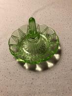 Uranium - Anna groen glas ringhouder en parfumverstuiver, Verzenden