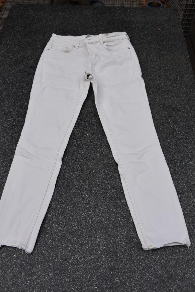 Stretchbroek Only maat L/40, Kleding | Dames, Broeken en Pantalons, Zo goed als nieuw, Maat 38/40 (M), Wit, Lang, Ophalen of Verzenden