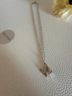 Q259/Zilveren degelijke LOVE jasseron ketting, Sieraden, Tassen en Uiterlijk, Kettingen, Gebruikt, Verzenden, X, Zilver