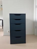 Ladekast IKEA - Alex ladeblok donkerblauw, Huis en Inrichting, Kasten | Ladekasten, Ophalen, Minder dan 50 cm, 5 laden of meer