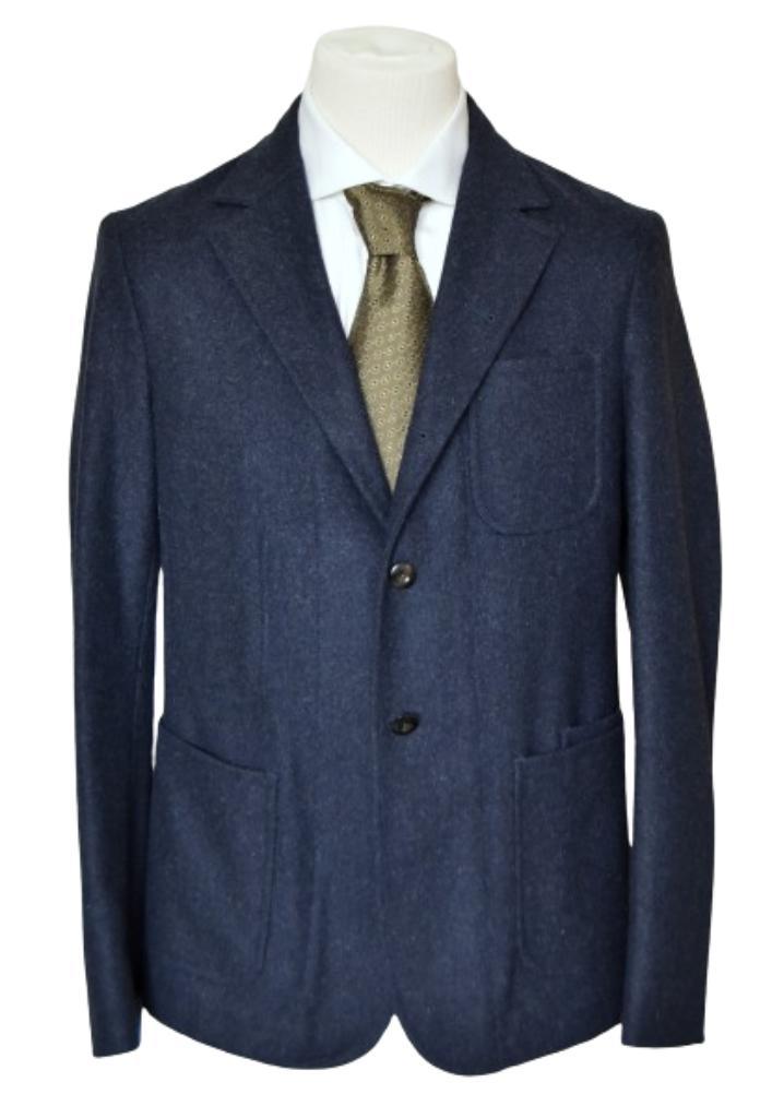Nieuw Boglioli constructed 'tweed' jasje, colbert Mt. 48 / M, Kleding | Heren, Kostuums en Colberts, Nieuw, Maat 48/50 (M), Blauw