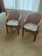 Bamboo stoelen, Huis en Inrichting, Stoelen, Ophalen, Twee, Overige kleuren, Riet of Rotan