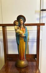 Mooi groot beeld Maria met kindje Jezus, 48 cm, Antiek en Kunst, Ophalen of Verzenden