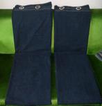 Stoere gordijnen in spijkerstof / jeans / denim met ringen, Ophalen, Gebruikt, 100 tot 150 cm, 200 cm of meer
