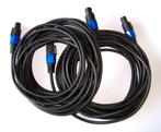 Luidsprekersnoeren 2x10 meter, budget uitvoering, Speaker of Versterker, Ophalen of Verzenden, Zo goed als nieuw, Nb