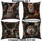 Kussenhoezen per set van 4 stuks afmeting 45x45, BlitzzzDeco, 7471GA, Overige kleuren, Vierkant