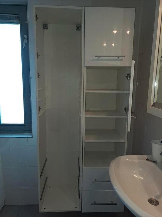 Badkamerkast 2x, Huis en Inrichting, Badkamer | Badkamermeubels, Gebruikt, (Half)hoge kast, 25 tot 50 cm, Ophalen of Verzenden