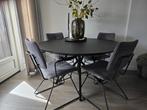 Studio Henk eettafel zwart HPL, Huis en Inrichting, Ophalen, Zo goed als nieuw, Rond, 100 tot 150 cm