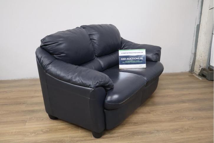 Lederen 2-Zits Bank, Huis en Inrichting, Banken | Bankstellen, Ophalen of Verzenden