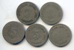 Duitsland 5 x 5 Pfennig 1875 - 1891, Ophalen of Verzenden, Duitsland