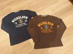 2 Nickelson shirts maat S, Kinderen en Baby's, Ophalen of Verzenden, Zo goed als nieuw, Nickelson, Jongen