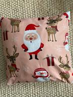 Kussenhoes kerst kerstman rendier roze Nieuw, Ophalen of Verzenden, Nieuw, Roze, Vierkant