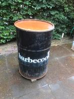 Olievat drum BBQ vuurkorf vat barbecook houtskool, Tuin en Terras, Houtskoolbarbecues, Ophalen of Verzenden, Zo goed als nieuw