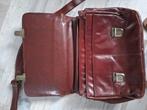 tas leer met hengsel, Sieraden, Tassen en Uiterlijk, Tassen | Schoudertassen, Ophalen of Verzenden, Zo goed als nieuw, Bruin, Leer