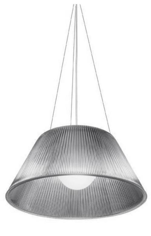 Philip Starck lamp Floss, Huis en Inrichting, Lampen | Hanglampen, Zo goed als nieuw, Minder dan 50 cm, Glas, Metaal, Overige materialen