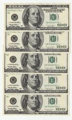 Amerika : 5 x 100 Dollar 1996 ( Unc ) bijna opeenvolgend nr., Ophalen of Verzenden, Noord-Amerika, Setje