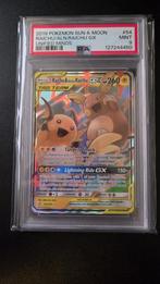 PSA 9 - Raichu & Alolan Raichu GX (UNM 54), Ophalen of Verzenden, Zo goed als nieuw, Losse kaart, Foil